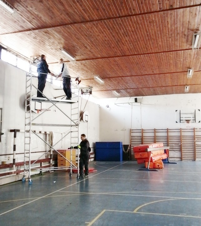 Nova rasveta u sali za fizičko vaspitanje